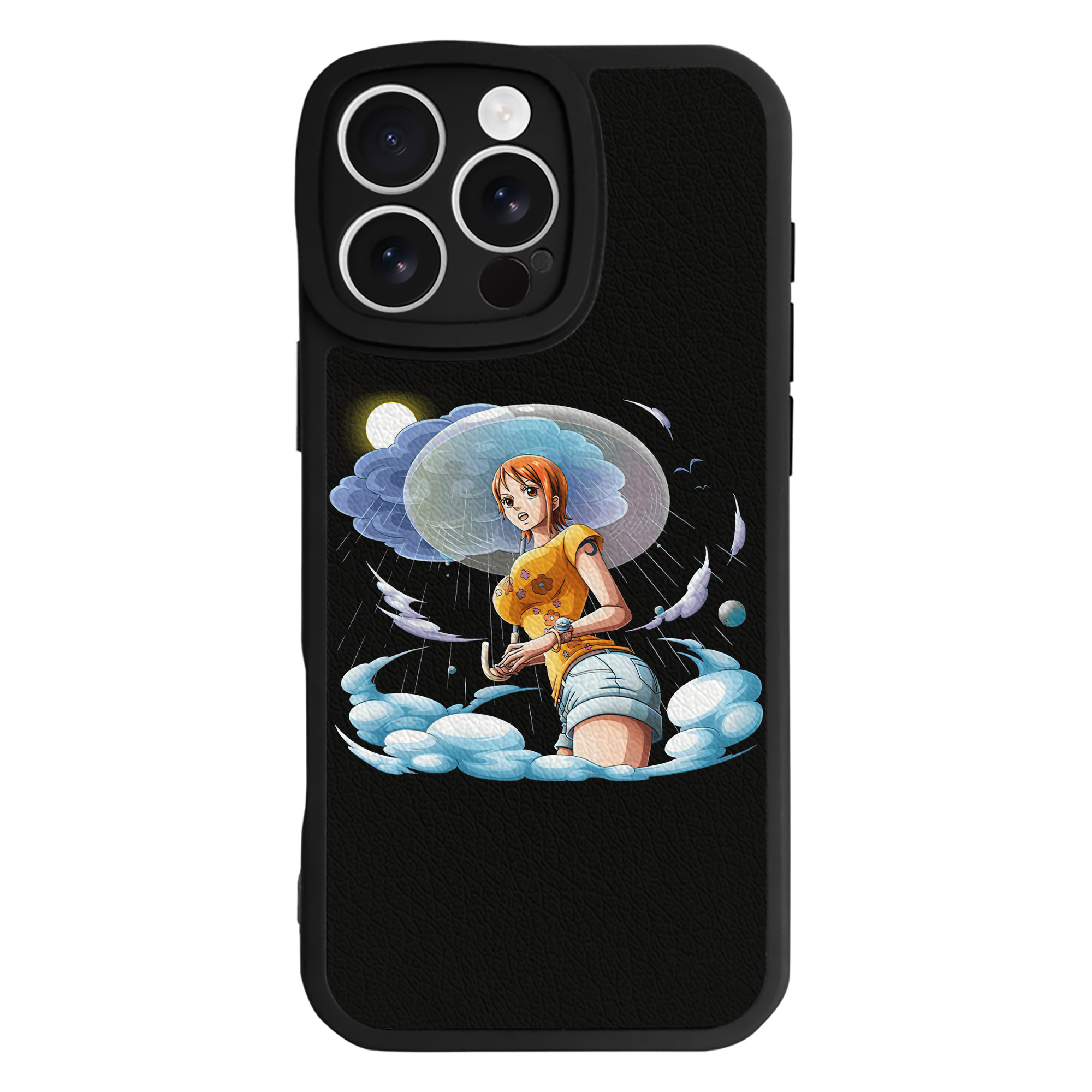 （画像用） ワンピース ナミ ONE PIECE Nami 【iPhone 16シリーズ対応】シリコンスマホケース（レザー調） 材質：シリコン